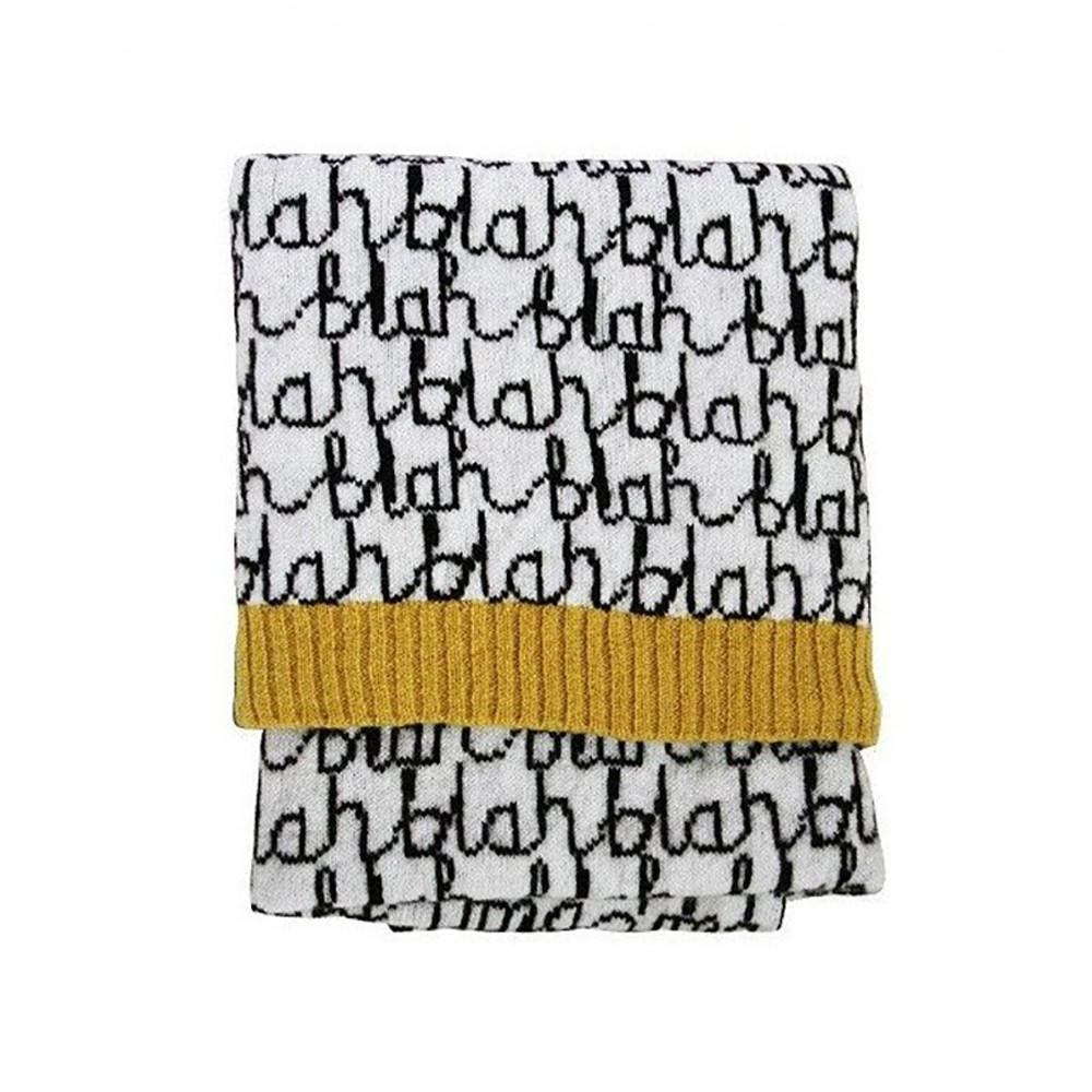 Blah Blah Mini Blanket